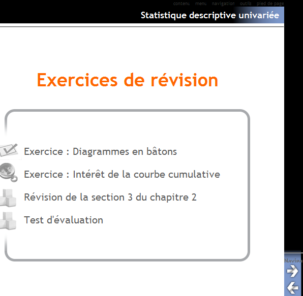 Accès aux exercices
