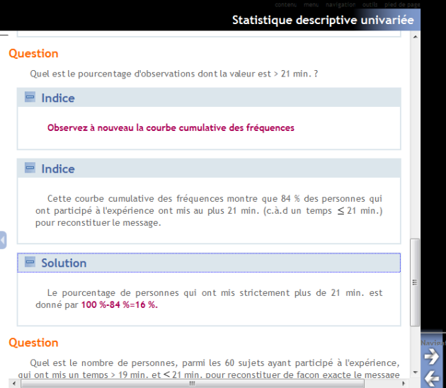 Exemple d'exercice